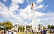 Mazda Central Sculpture at the 2015 Goodwood Festival of Speed