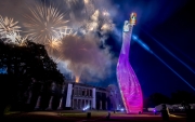 Mazda Central Sculpture at the 2015 Goodwood Festival of Speed