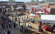 Brassroots perform in the Stable Yard, Goodwood