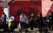 Musicians perform at the Goodwood Festival of Speed