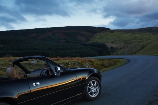 Mazda MX5. 1st generation. Road-Trip in Wales. 17-18-19/02/2014